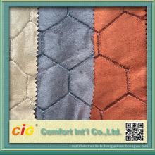 Fashion New Design Broderie Micro Suede Bonded Faux Fur Fabrics